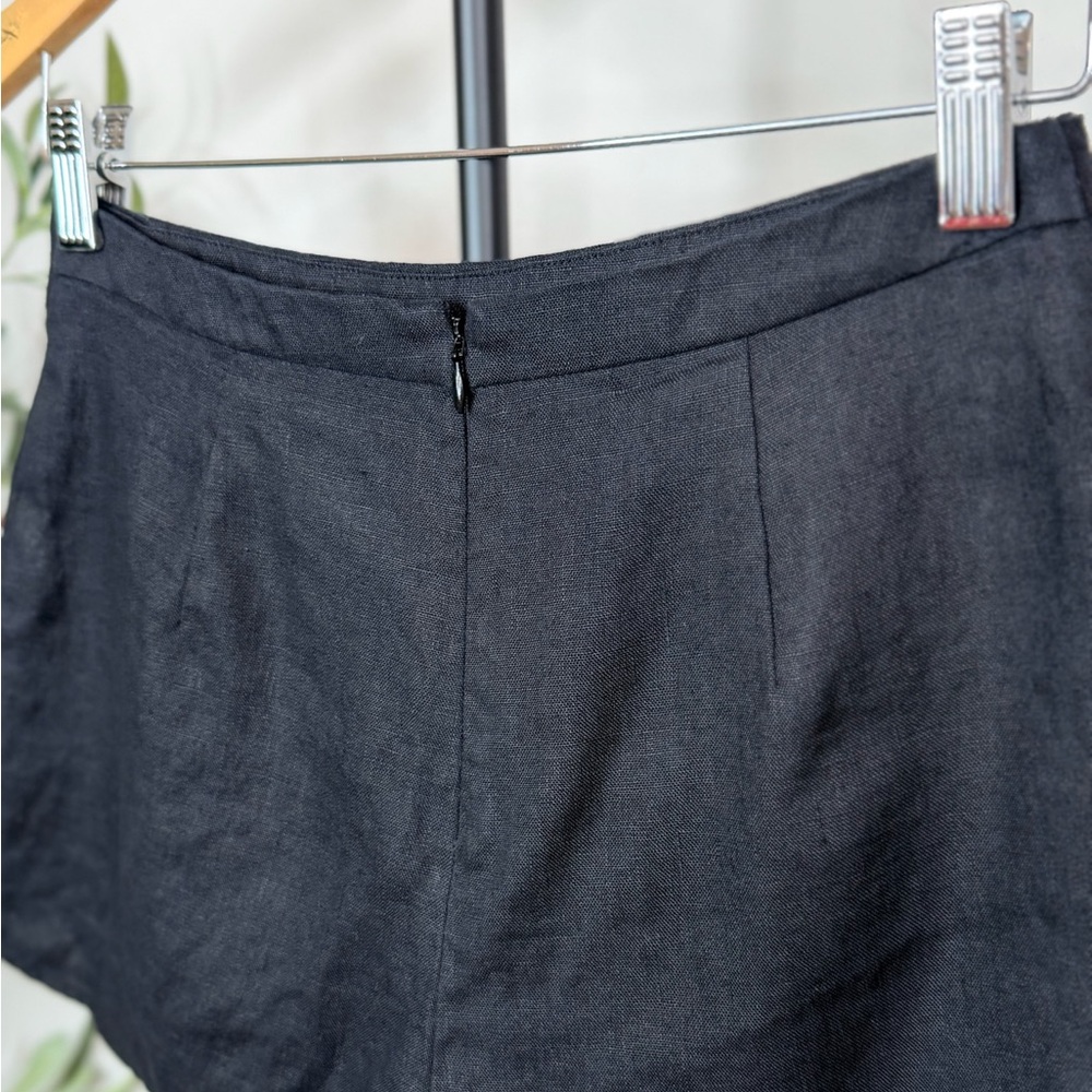 Reformation Linen Black Women's Shorts size 2 - Picture 3 of 5